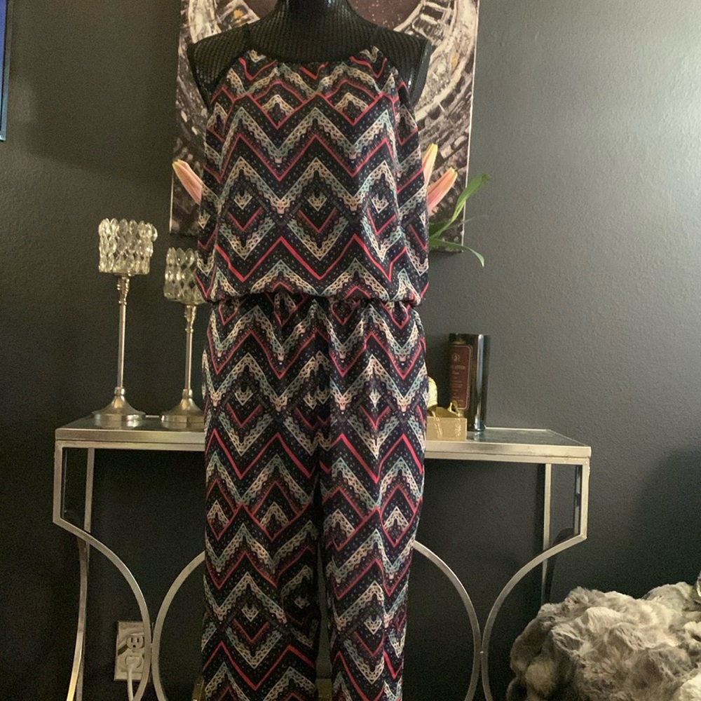 Xhilaration Geometric Print Harem Style Jumpsuit